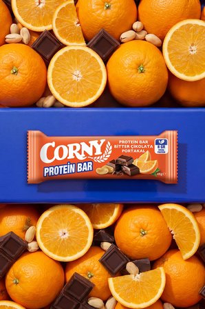 Corny Protein Bar Bitter Çikolata Portakallı 45gr x 12 Adet