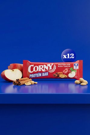 Corny Protein Bar Elma Tarçın 45gr x 12 Adet