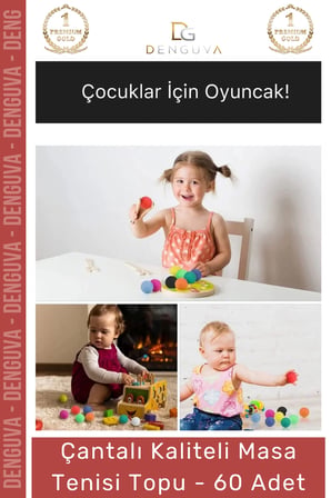 Masa Tenisi Pinpon Topu Çantalı Kaliteli Etkinlik 60 Adet Beyaz Canlı Ping Pong Sekme