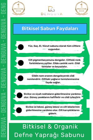  Doğal Defne Yaprağı Sabunu Organik Zeytinyağlı Defne Yapraklı Saç El Cilt Sabun 3'Lü Set