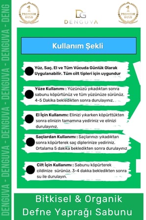  Doğal Defne Yaprağı Sabunu Organik Zeytinyağlı Defne Yapraklı Saç El Cilt Sabun 10'Lu Set