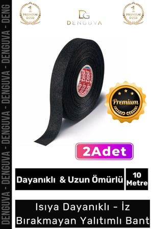 Premium Isıya Dayanıklı Aşınma Direnci Kalıntı Bırakmayan Alev Geciktirici 10mt Yalıtım Bant 2 Adet