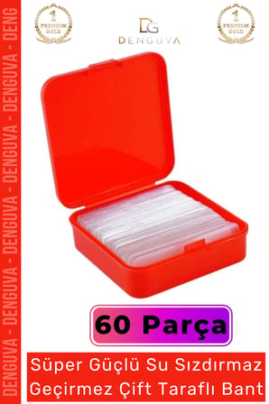 Süper Güçlü Yapışkan Kolay Çıkarılabilir Çok Amaçlı 60 Parça Çift Taraflı Şeffaf Bant