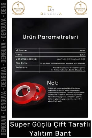 Premium Ekstra Güçlü Çok Amaçlı Çift Taraflı Tamir Dış Mekan Montaj 5mt Silikon Şeffaf Bant 5 Adet