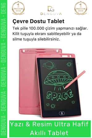 premium lcd ekranlı kalemli dijital çizim tableti yazı tahtası boyama resim akıllı tablet 12 inc