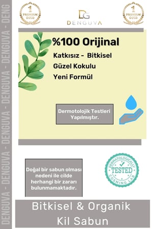  Doğal Güzel Kokulu El Yüz Saç Vücut Cilt Orijinal Kil Sabunu - 2 Adet