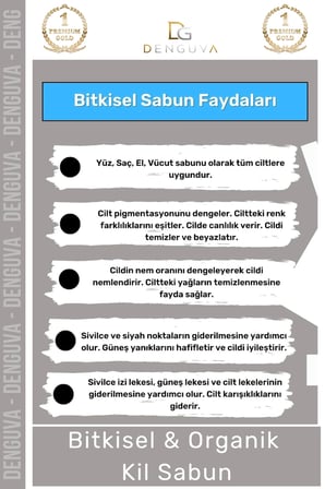  Doğal Güzel Kokulu El Yüz Saç Vücut Cilt Orijinal Kil Sabunu - 2 Adet
