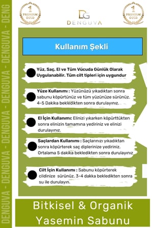  Doğal Güzel Kokulu El Yüz Saç Vücut Cilt Orijinal Yasemin Sabunu - 2 Adet