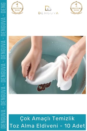 Özel Üretim Yüksek Kaliteli Mikrofiber Pratik Çok Amaçlı Temizlik Toz Alma Eldiveni 10 Adet