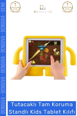 Özel Üretim Apple Ipad 7. 8. 9. Nesil 10.2 Inç Yumuşak Dokulu Tutacaklı Tam Koruma Standlı Kids