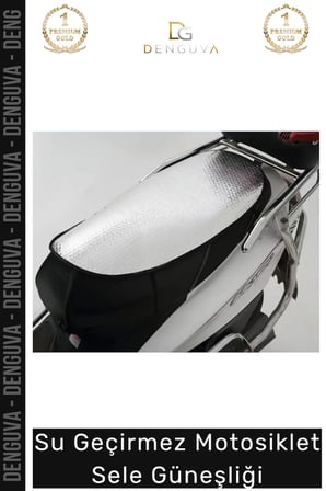 Özel Üretim Pratik Hafif Su Geçirmez Sızdırmaz Motosiklet Sele Koruma Güneşliği - 60 cm x 35 cm