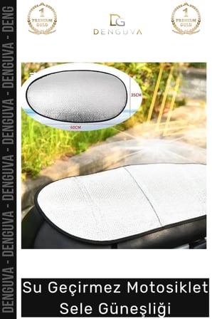 Özel Üretim Pratik Hafif Su Geçirmez Sızdırmaz Motosiklet Sele Koruma Güneşliği - 60 cm x 35 cm