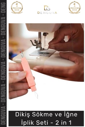 Özel Üretim Çok Fonksiyonlu Ergonomik Tasarım Pratik Hızlı Dikiş Sökme ve İğne İplik Seti 2 in 1