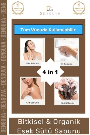  Doğal Güzel Kokulu El Yüz Saç Vücut Cilt Orijinal Bitkisel Eşek Sütü Sabunu 120G - 2 Adet