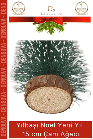 Mini Çam Masaüstü Minyatür Dekorasyon Küçük Süs Kar Yeni Yıl Noel Yapay Sedir Ağacı 15cm 2 Adet
