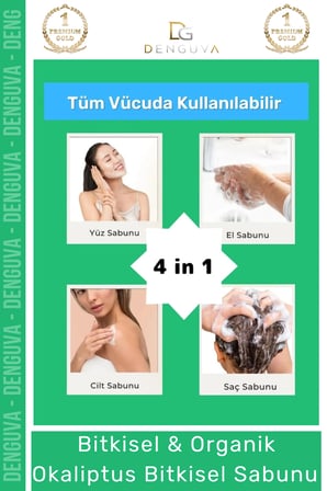  güzel kokulu el yüz saç vücut cilt onaran kolajen etkili okaliptus bitkisel sabun 3 adet