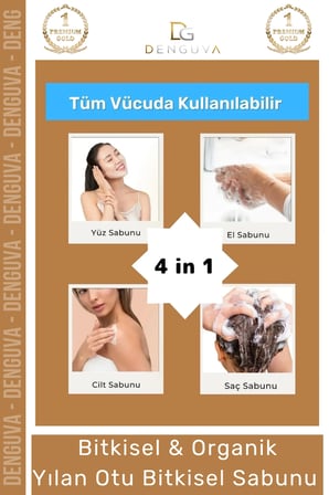 100% Güzel Kokulu El Yüz Saç Vücut Cilt Onaran Kolajen Etkili Yılan Yağı Otu Bitkisel Sabun 2 Adet