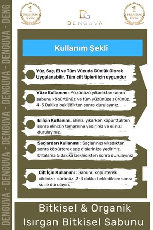 100% Doğal Güzel Kokulu El Yüz Saç Vücut Cilt Onaran Kolajen Etkili Isırgan Bitkisel Sabun 2 Adet