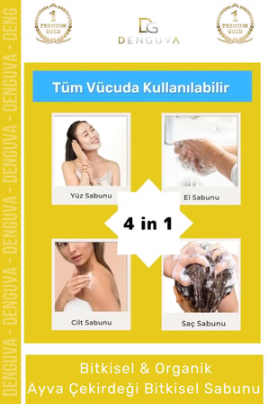 %100 Doğal Güzel Kokulu El Yüz Saç Vücut Cilt Orijinal Bitkisel Ayva Çekirdeği Sabunu 100G - 1 Adet