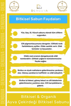 %100 Doğal Güzel Kokulu El Yüz Saç Vücut Cilt Orijinal Bitkisel Ayva Çekirdeği Sabunu 100G - 3 Adet