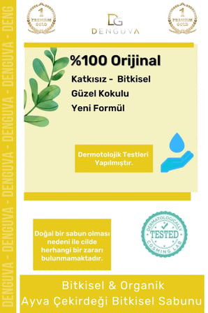 %100 Doğal Güzel Kokulu El Yüz Saç Vücut Cilt Orijinal Bitkisel Ayva Çekirdeği Sabunu 100G - 5 Adet