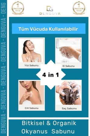Güzel Kokulu El Yüz Saç Vücut Cilt Orijinal Bitkisel Nazar Boncuklu Okyanus Sabunu 100G - 5 Adet
