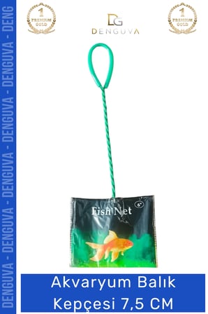#BalıkKepçesi Paslanmaz Dayanıklı İnce Gözenekli Yumuşak Fileli Sağlam Akvaryum Balık Kepçesi 7.5 CM
