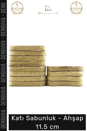 Bambu Su Süzgeçli Banyo Mutfak Doğal Hijyenik Dayanıklı Katı Sabunluk Ahşap 11.5 cm