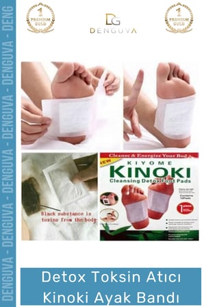 #DetoxBandı Kinoki Ayak Bandı Vücut Detoksu Sağlık Ağır Metal Detox Bandı Toksin Atıcı 10 Adet