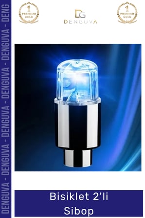 #Sibop Hareket Sensörlü Otomatik Yanan Mavi Yeşil Lastik LED Güvenlik Işık Bisiklet Araba 2'li Sibop