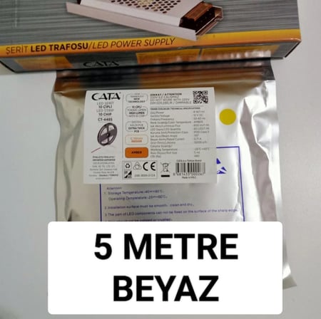 CATa 5 METRE ŞERİT LED VE 5 AMPER TRAFO 
