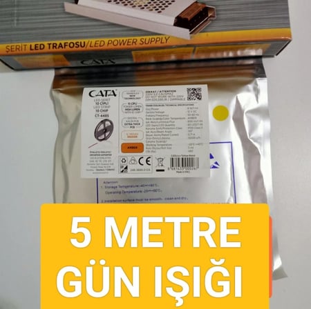 CATa 5 METRE ŞERİT LED VE 5 AMPER TRAFO 
