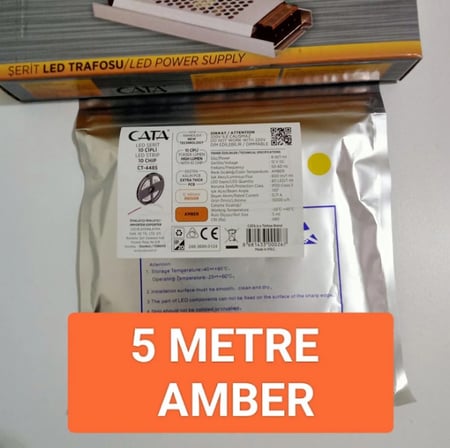 CATa 5 METRE ŞERİT LED VE 5 AMPER TRAFO 