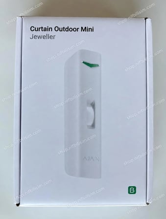 Ajax Curtain Outdoor Mini Jeweller Kablosuz Perde Tipi Hareket Dedektörü Beyaz