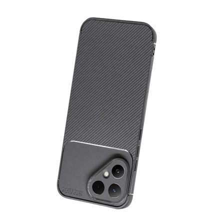 Tecno Pova Curve 2 5G Uyumlu Kılıf Soft Karbon Görünüm Esnek Silikon Azn-Negro