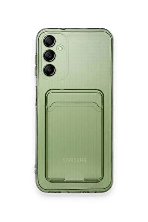 Samsung Galaxy M15 Kılıf Kart Şeffaf Silikon - Şeffaf