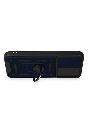 Samsung Galaxy A34 5G Kılıf Pars Lens Yüzüklü Silikon - Lacivert