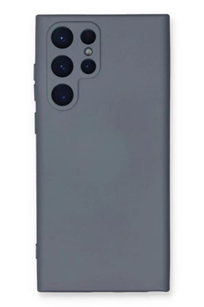 Samsung Galaxy S24 Ultra Kılıf Nano içi Kadife Silikon - Gri