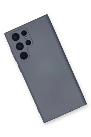 Samsung Galaxy S24 Ultra Kılıf Nano içi Kadife Silikon - Gri