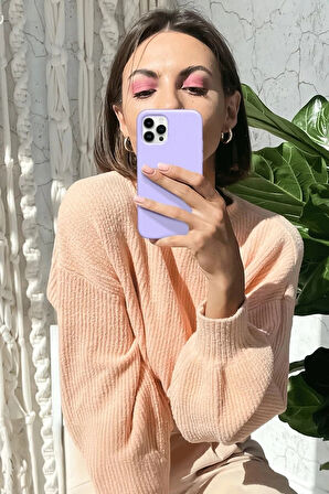 iPhone 12 Pro Kılıf First Silikon - Turuncu