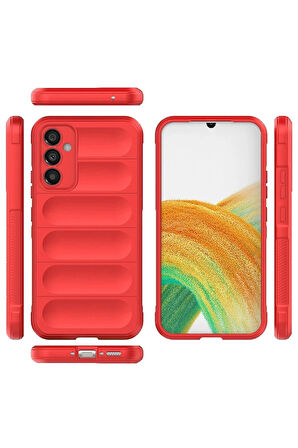 Samsung Galaxy A25 5G Kılıf Optimum Silikon - Kırmızı