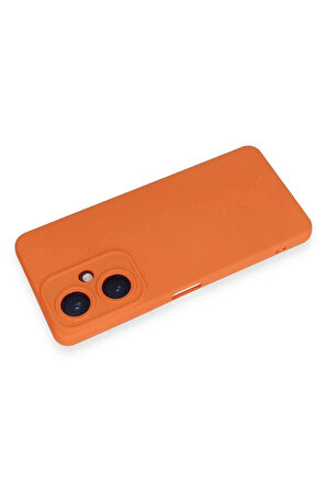 Vivo Y27 Kılıf Nano içi Kadife Silikon - Turuncu