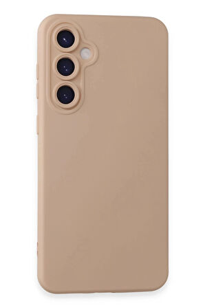 Samsung Galaxy S24 Kılıf Nano içi Kadife Silikon - Pudra