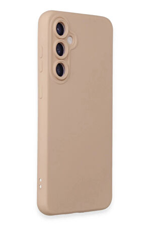 Samsung Galaxy S24 Kılıf Nano içi Kadife Silikon - Pudra