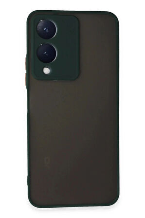 Vivo Y17S Kılıf Montreal Silikon Kapak - Yeşil