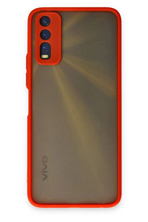 Vivo Y11S Kılıf Montreal Silikon Kapak - Kırmızı