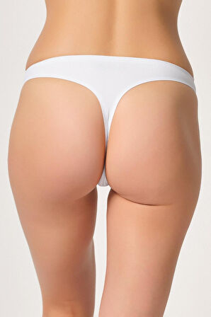 Beyaz Mı Emay 2802 Yapıştırma Lazer Kesim String Külot