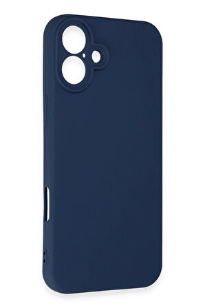 iPhone 16 Plus Kılıf First Silikon - Lacivert