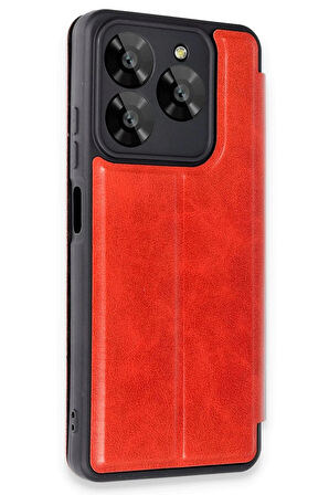 General Mobile Era 30 Kılıf Flip Cover - Kırmızı