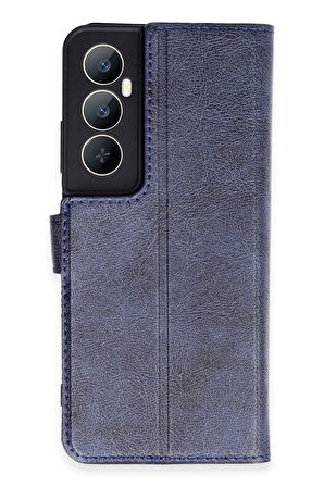 Realme C65 Kılıf Trend S Plus Kapaklı Kılıf - Lacivert